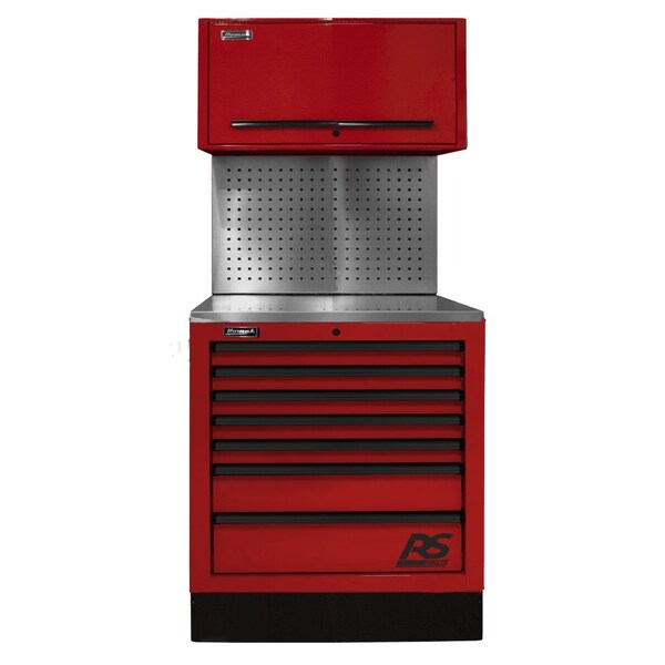 Homak 36in CTS Set with Toolboard Back Splash - Red RDCTS36002 - main